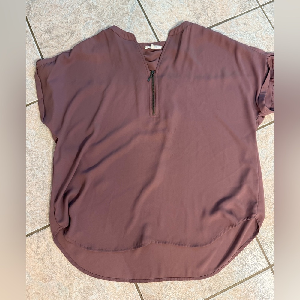 Maurices Plum V-Neck Blouse